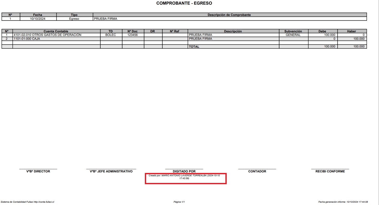 Información Usuario